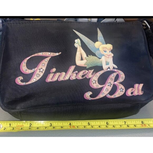 Disney Tinker Bell Black Bag Disney zipper tab - Picture 1 of 4